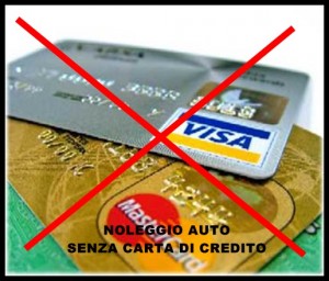 noleggiare un'auto senza carta di credito